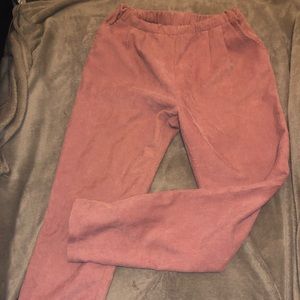 Size large pink corduroy pants
